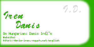 iren danis business card